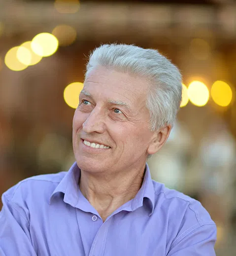 Man smiling