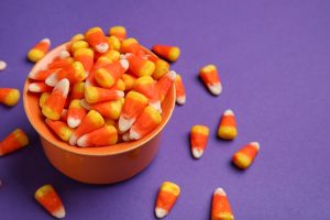 bowl of candy corn